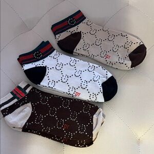 Patterned Ankle Socks - 3 NWOT